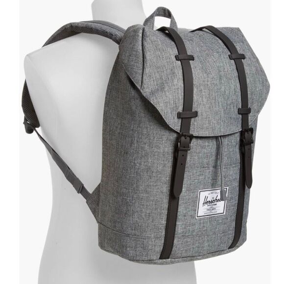 Herschel‎ Supply Co. "Retreat' Little America Backpack, Gray/Black NWT - Picture 2 of 16